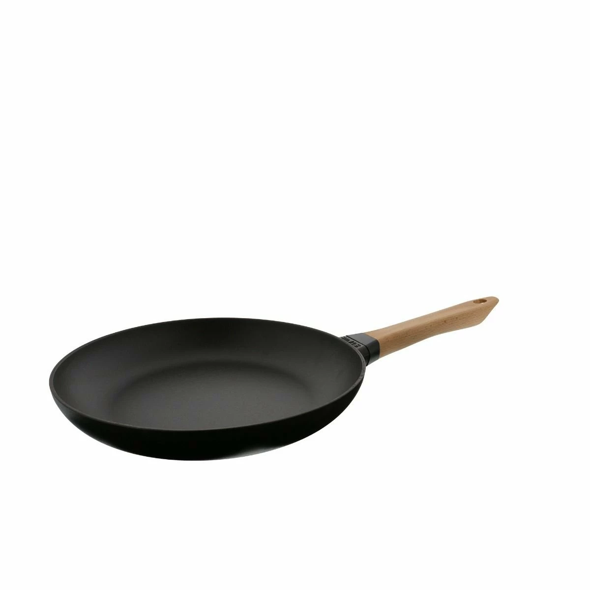 Staub 11" Fry Pan With Wooden Handle | Matte Black