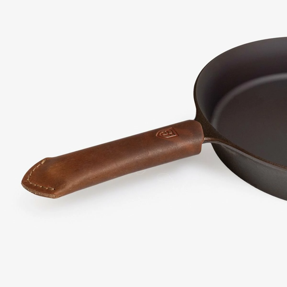 Field Company (Made In USA) Leather Skillet Handle Cover | Brown 2 Field Company (Made In USA) Leather Skillet Handle Cover | Brown - Image 2