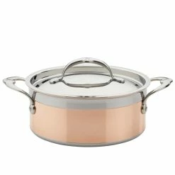 Hestan CopperBond Induction Cookware 3 Qt Covered Soup Pot -Swiss Diamond shop 30565 copperbond covered soup pot