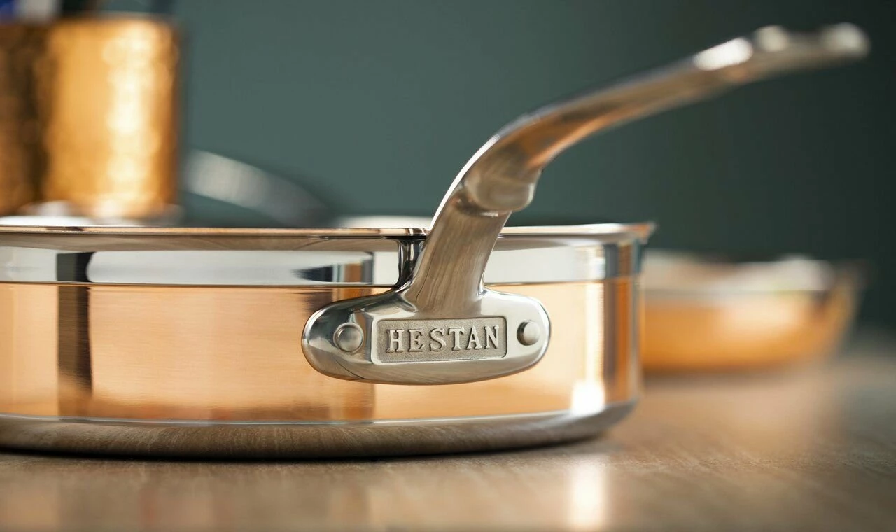 Hestan CopperBond Induction Cookware 3.5 Qt Covered Saute With Helper Handle 3 Hestan CopperBond Induction Cookware 3.5 Qt Covered Saute With Helper Handle - Image 3
