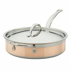 Hestan CopperBond Induction Cookware 3.5 Qt Covered Saute With Helper Handle 11 Hestan CopperBond Induction Cookware 3.5 Qt Covered Saute With Helper Handle -Swiss Diamond shop 31598 hcb hestan copperbonde 3.5qt saute pan with helper handle