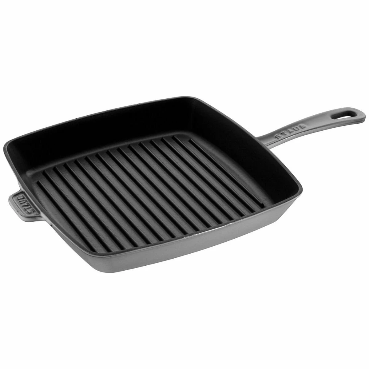 Staub 11.75" Square Cast Iron Grill Pan | Graphite Grey 1 Staub 11.75" Square Cast Iron Grill Pan | Graphite Grey