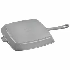 Staub 11.75" Square Cast Iron Grill Pan | Graphite Grey 7 Staub 11.75" Square Cast Iron Grill Pan | Graphite Grey -Swiss Diamond shop 40501109 1