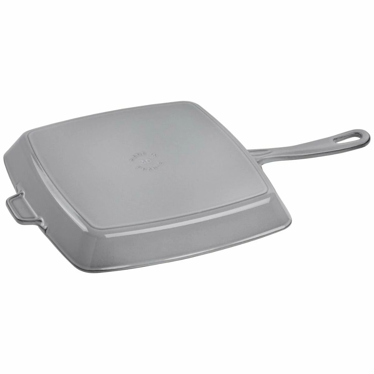 Staub 11.75" Square Cast Iron Grill Pan | Graphite Grey 4 Staub 11.75" Square Cast Iron Grill Pan | Graphite Grey - Image 4