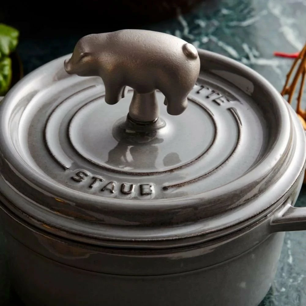 Staub Cast Iron Animal Knobs | Farm Animal Duo 5 Staub Cast Iron Animal Knobs | Farm Animal Duo - Image 5