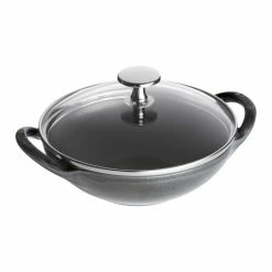 Staub 0.5 Qt. Baby Wok | Graphite Grey