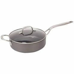 Swiss Diamond | Hard Anodized 4-Quart Nonstick Saute Pan With Glass Lid