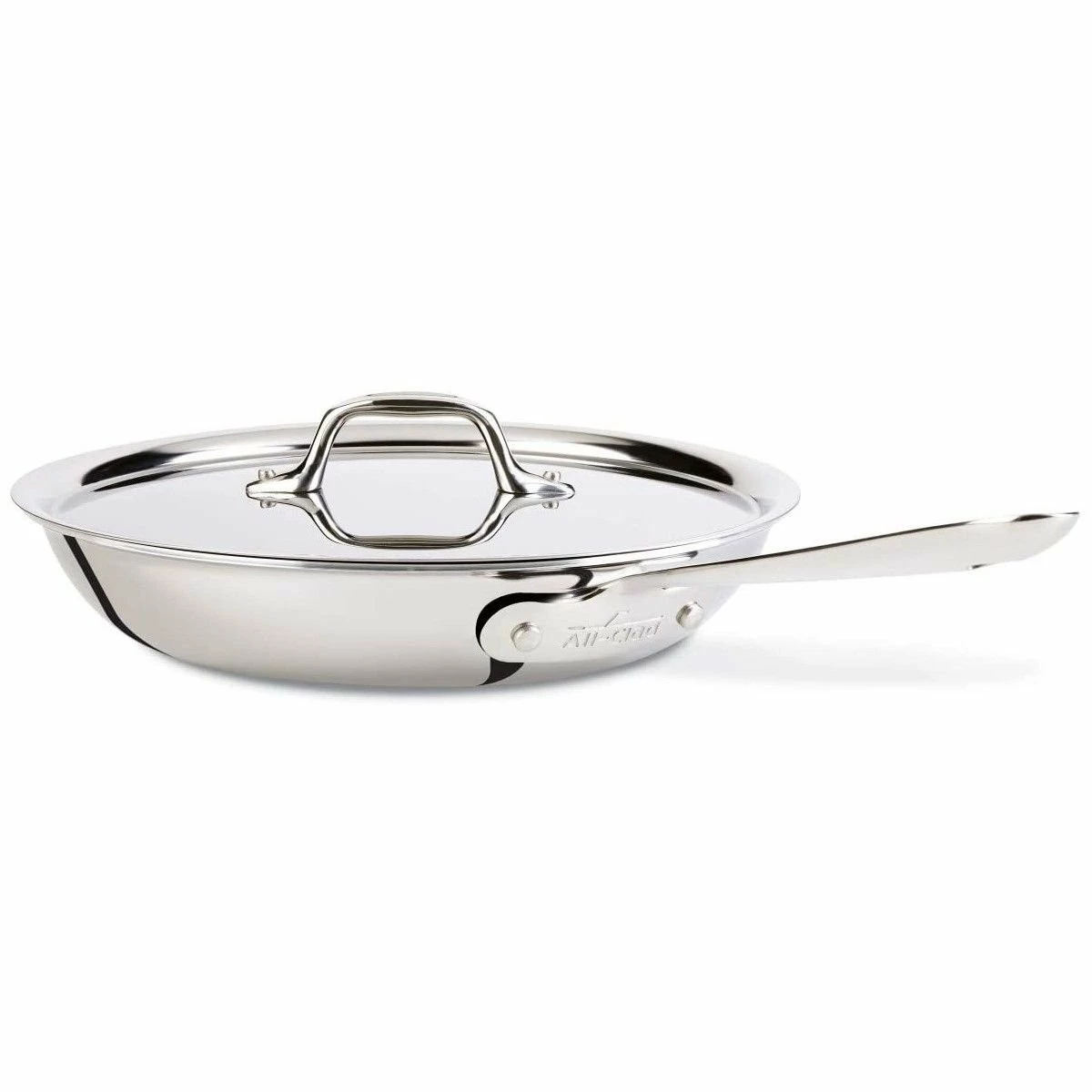 All-Clad D3 Stainless Steel Fry Pan & Lid | 10.5" - Image 2