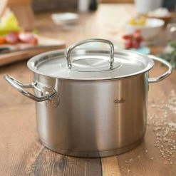 Fissler Original-Profi Collection Stainless Steel High Stock Pot | 5.5 Qt. -Swiss Diamond shop 5stock3