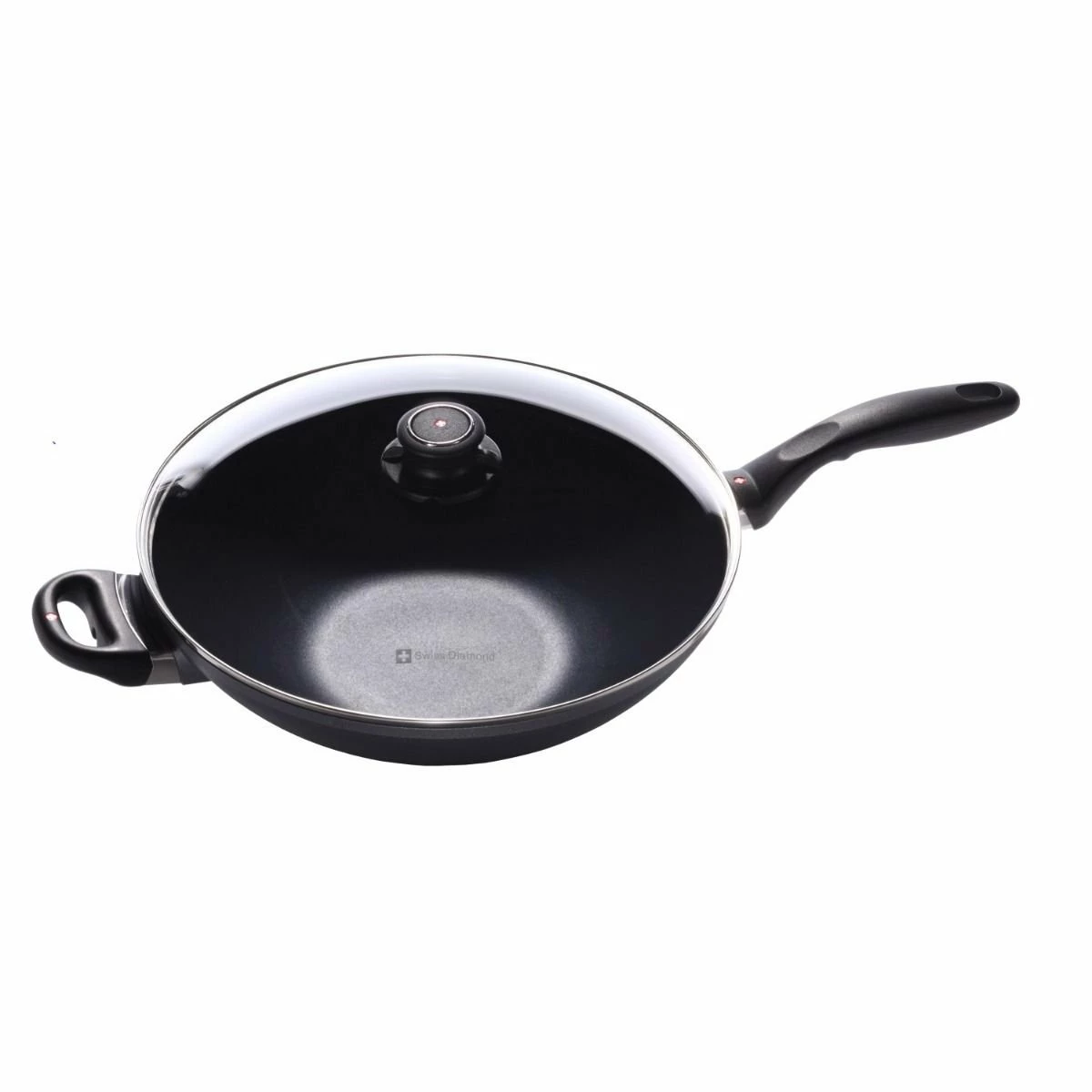 Swiss Diamond | HD Wok With Lid & Rack - 12.5" (5.3 Qt.) 1 Swiss Diamond | HD Wok With Lid & Rack - 12.5" (5.3 Qt.)