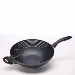 Alternative view of Swiss Diamond | HD Wok With Lid & Rack - 12.5" (5.3 Qt.)