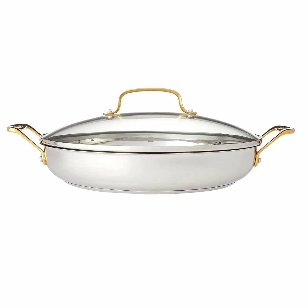 Cuisinart Mineral Stainless Steel Everyday Pan With Cover | 12" 1 Cuisinart Mineral Stainless Steel Everyday Pan With Cover | 12"