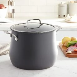 Cuisinart Contour Hard Anodized Stockpot With Cover | 12 Qt. 8 Cuisinart Contour Hard Anodized Stockpot With Cover | 12 Qt. -Swiss Diamond shop 71xf66lsmul. ac sl1500