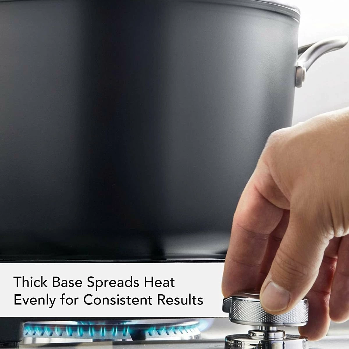 KitchenAid Non-Electrics KitchenAid Nonstick Hard Anodized Induction Stockpot With Lid | 8 Qt. - Image 7