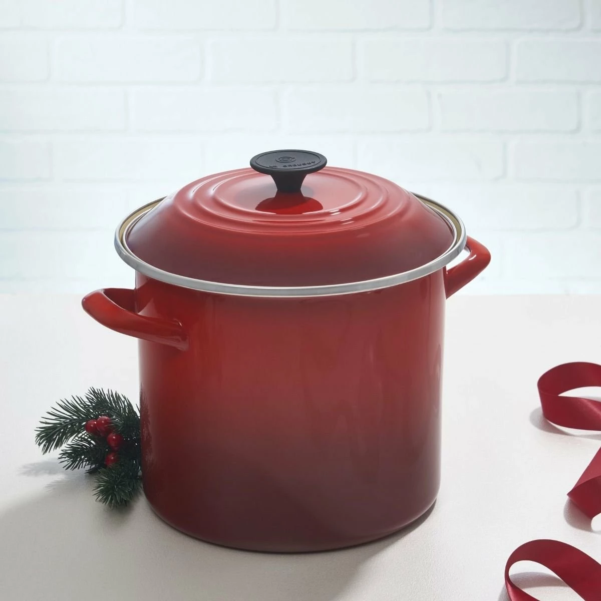 Le Creuset 8 Qt. Stock Pot | Cerise/Cherry Red - Image 2