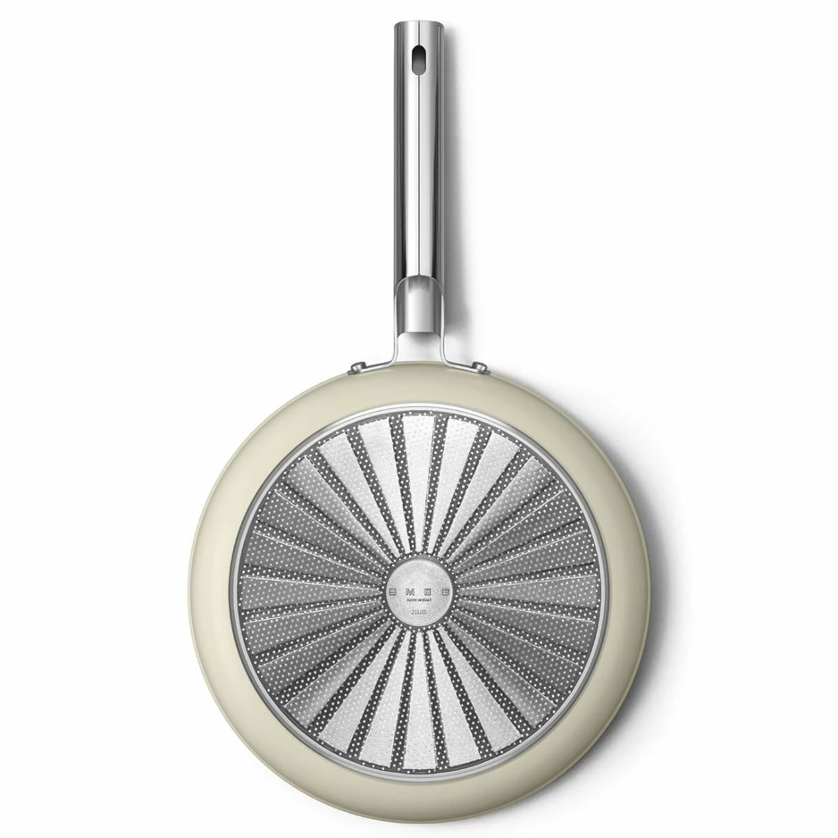 SMEG 12" Nonstick Fry Pan | Cream 4 SMEG 12" Nonstick Fry Pan | Cream - Image 4