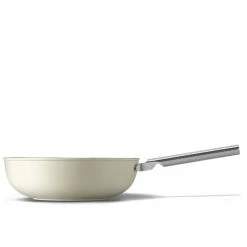 SMEG 12" Nonstick Wok | Cream