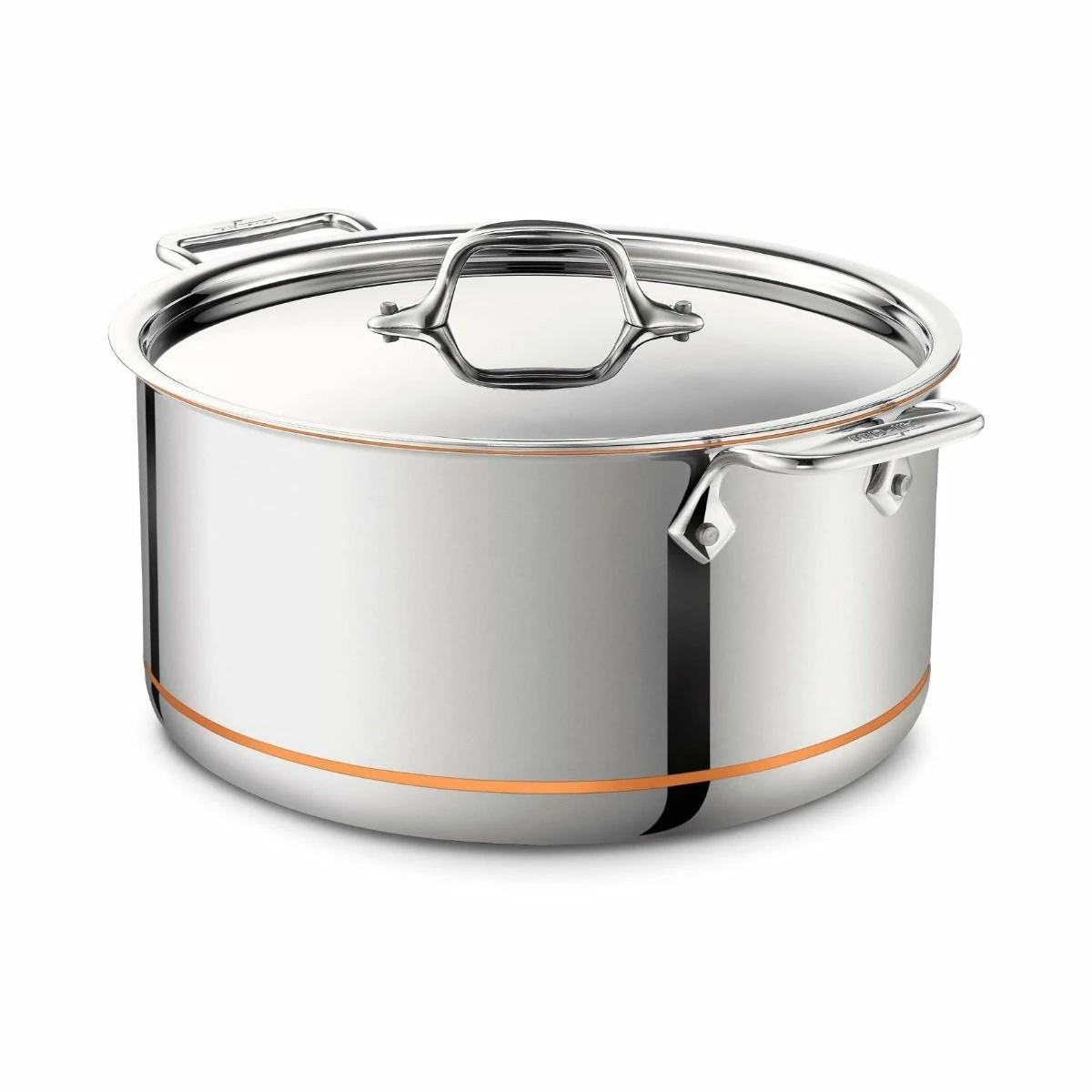 All-Clad Copper Core 5-Ply Bonded Stainless Steel Stock Pot | 8 Qt. 1 All-Clad Copper Core 5-Ply Bonded Stainless Steel Stock Pot | 8 Qt.
