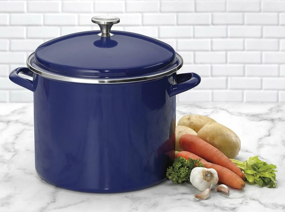 Cuisinart Chef's Classic 12 Qt. Stock Pots - Enamel On Steel Available In Multiple Colors 2 Cuisinart Chef's Classic 12 Qt. Stock Pots - Enamel On Steel Available In Multiple Colors - Image 2