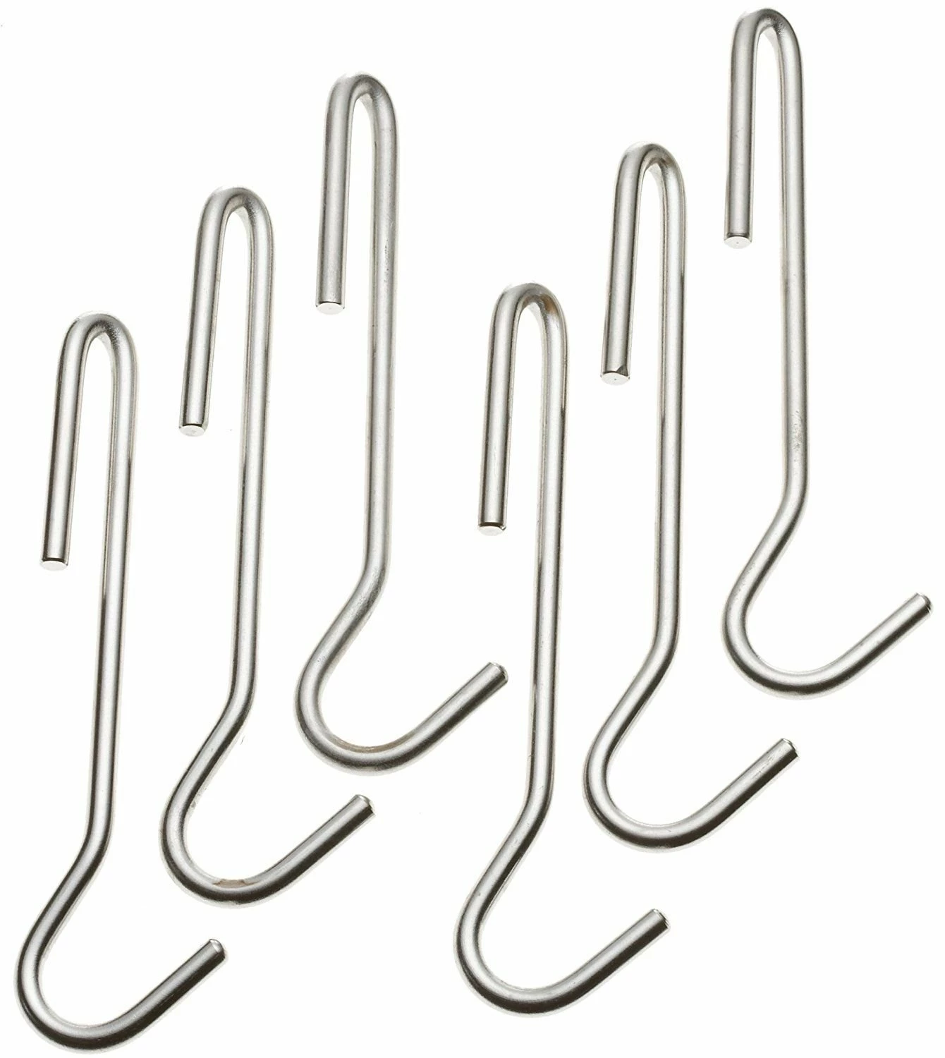 Cuisinart Universal Pot Rack Hooks (Set Of 6) | Brushed Stainless Steel