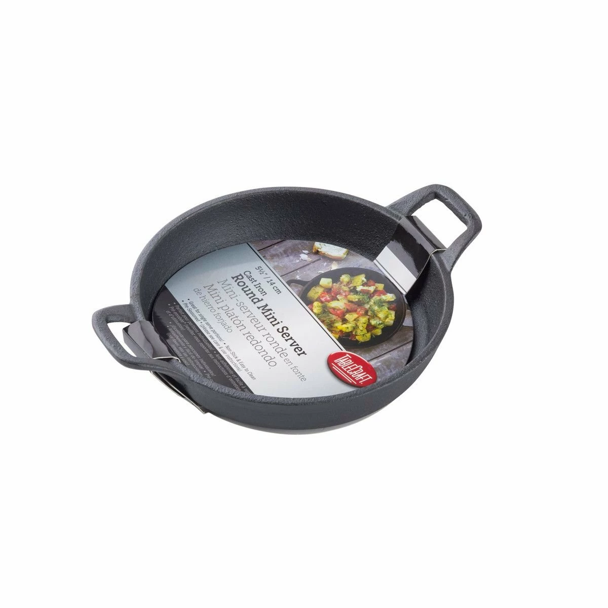 TableCraft 12oz Mini Cast Iron Server | Round 1 TableCraft 12oz Mini Cast Iron Server | Round