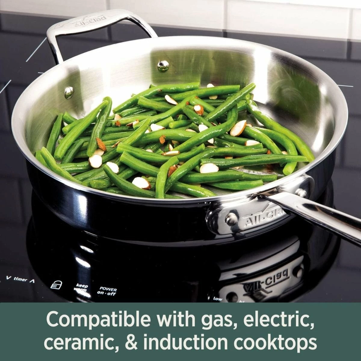 All-Clad D5 Brushed Stainless Steel Saute Pan & Lid | 3 Qt. 4 All-Clad D5 Brushed Stainless Steel Saute Pan & Lid | 3 Qt. - Image 4