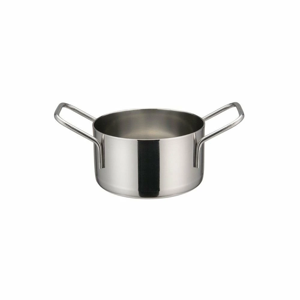 Winco Stainless Steel Mini Casserole | 3.5" X 2" 1 Winco Stainless Steel Mini Casserole | 3.5" X 2"