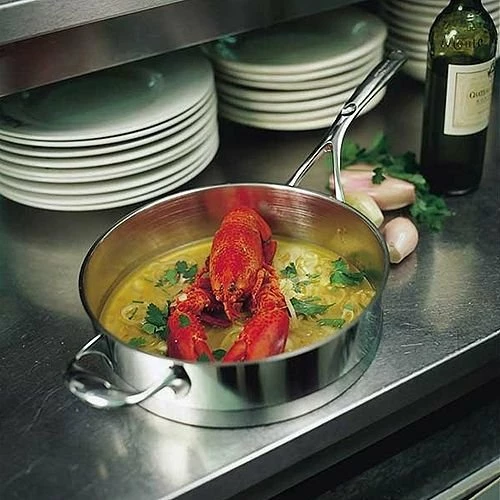 Demeyere Atlantis Saute Pan & Lid W/ Helper Handle - 5.1 Qt. Induction - Image 2