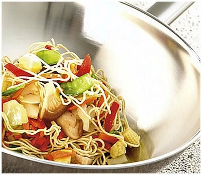Demeyere Cookware Flat Bottom Wok - Specialties Series W/ Helper Handle 1 Demeyere Cookware Flat Bottom Wok - Specialties Series W/ Helper Handle
