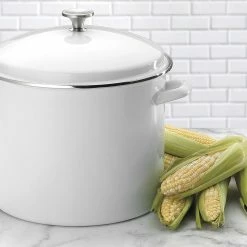 Alternative view of Cuisinart Chef's Classic 16-Quart Enamel On Steel Stockpot With Cover | White