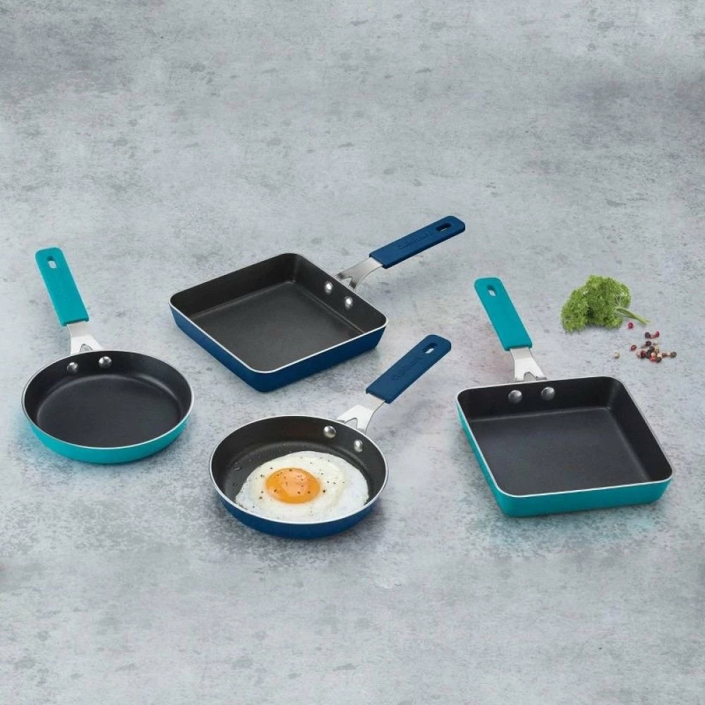 Cuisinart Mini 5.5" Nonstick Round Fry Pan | Turquoise 4 Cuisinart Mini 5.5" Nonstick Round Fry Pan | Turquoise - Image 4