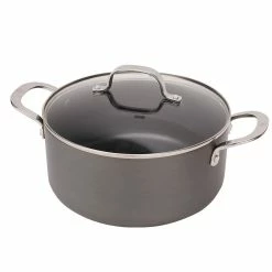 Swiss Diamond | Hard Anodized Induction 5-Quart Casserole With Glass Lid