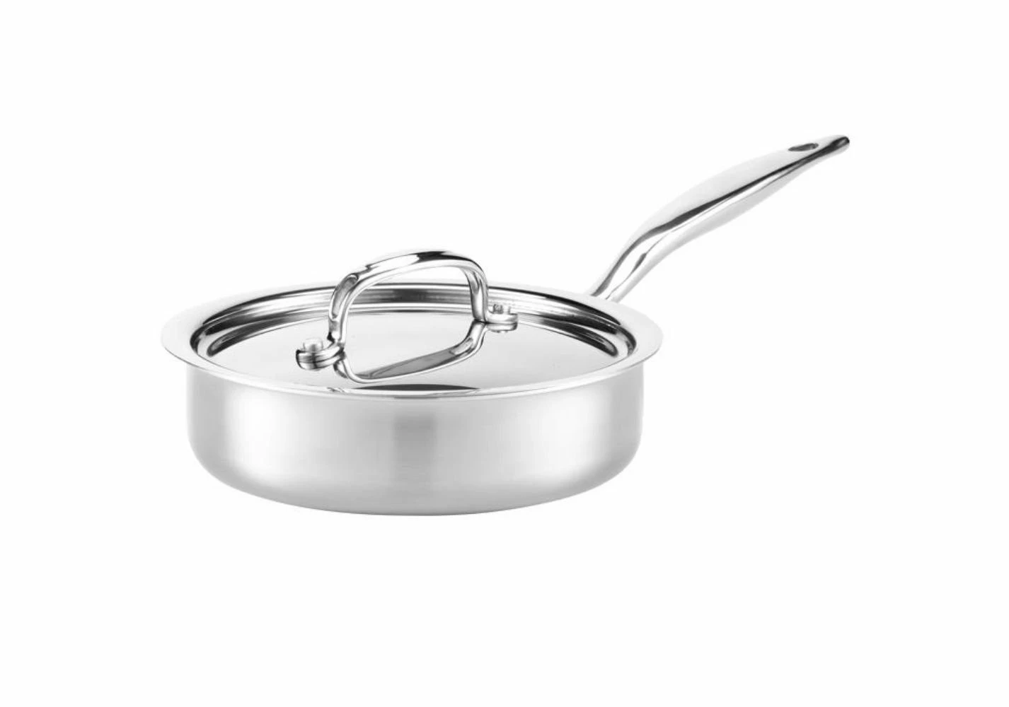 Heritage Steel Cookware Stainless Steel Sauté Pan With Lid | 1.5 Qt. 1 Heritage Steel Cookware Stainless Steel Sauté Pan With Lid | 1.5 Qt.