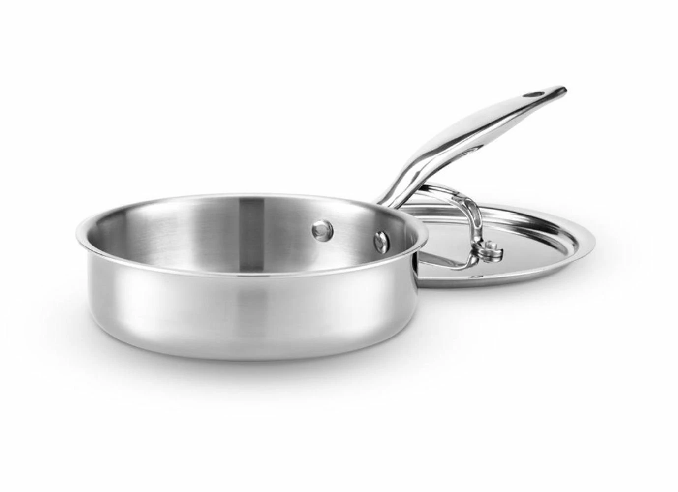 Heritage Steel Cookware Stainless Steel Sauté Pan With Lid | 1.5 Qt. 2 Heritage Steel Cookware Stainless Steel Sauté Pan With Lid | 1.5 Qt. - Image 2