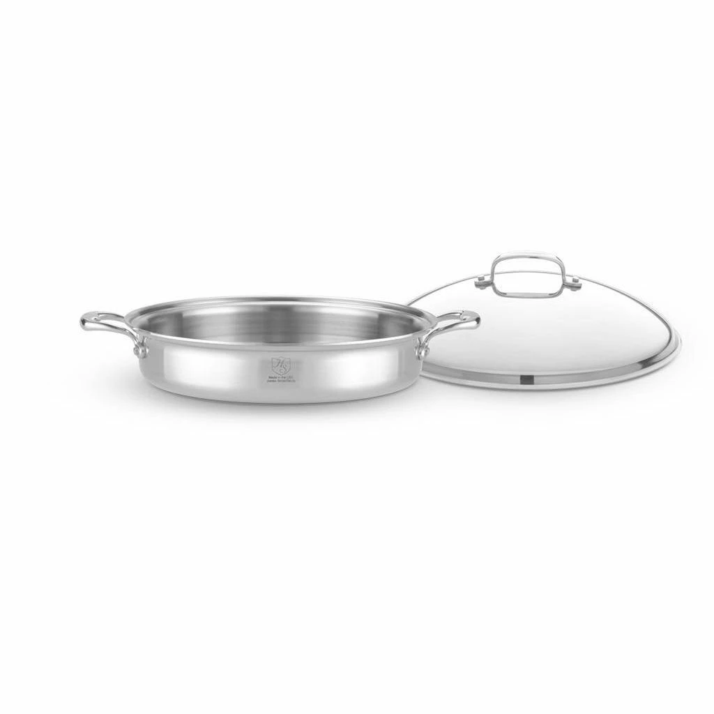 Heritage Steel Cookware Stainless Steel Sauteuse With Lid | 5 Qt.