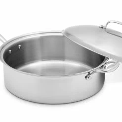Heritage Steel Cookware Stainless Steel Family Sauté Pan With Lid | 8 Qt. 6 Heritage Steel Cookware Stainless Steel Family Sauté Pan With Lid | 8 Qt. -Swiss Diamond shop hsc 14348 1