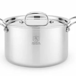 Heritage Steel Cookware Stainless Steel Stock Pot With Cover | 5 Qt.