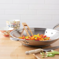 Heritage Steel Cookware Stainless Steel Jumbo Fry Pan With Cover | 13.5"