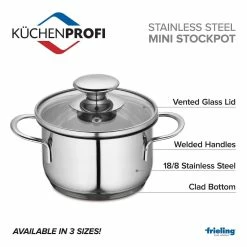 Frieling Mini Stockpot With Glass Lid | 1.6-Quart 7 Frieling Mini Stockpot With Glass Lid | 1.6-Quart -Swiss Diamond shop k2370702816 2