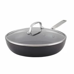 KitchenAid Non-Electrics KitchenAid 12.25" Hard Anodized Induction Fry Pan/Skillet With Lid | Nonstick