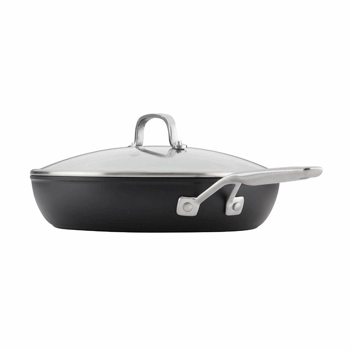 KitchenAid Non-Electrics KitchenAid 12.25" Hard Anodized Induction Fry Pan/Skillet With Lid | Nonstick - Image 3