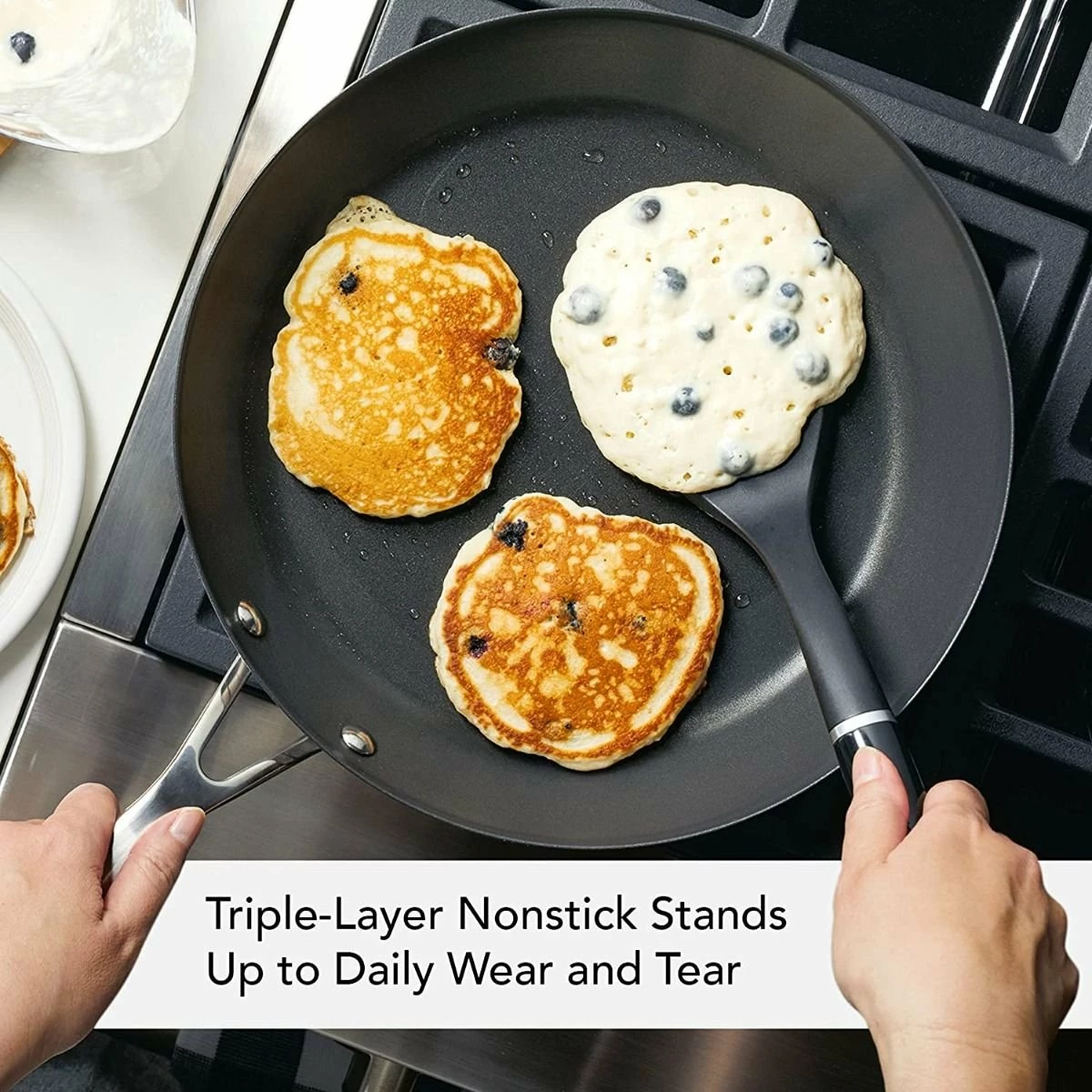 KitchenAid Non-Electrics KitchenAid 12" Stainless Steel 3-Ply Fry Pan | Nonstick - Image 8