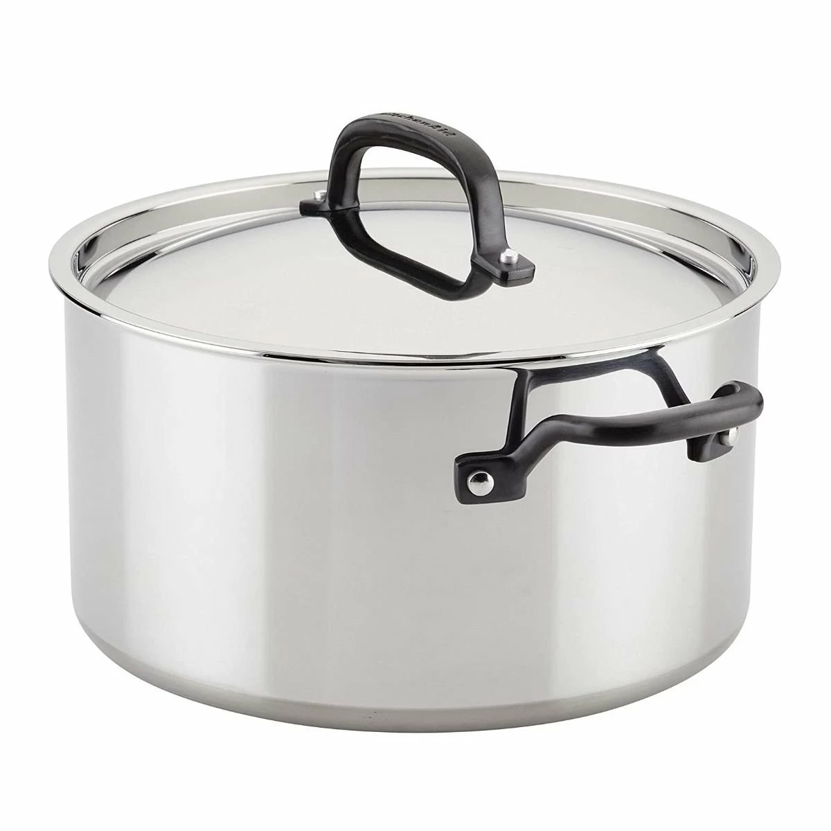 KitchenAid Non-Electrics KitchenAid 8 Qt. Stainless Steel 5-Ply Stockpot With Lid - Image 2