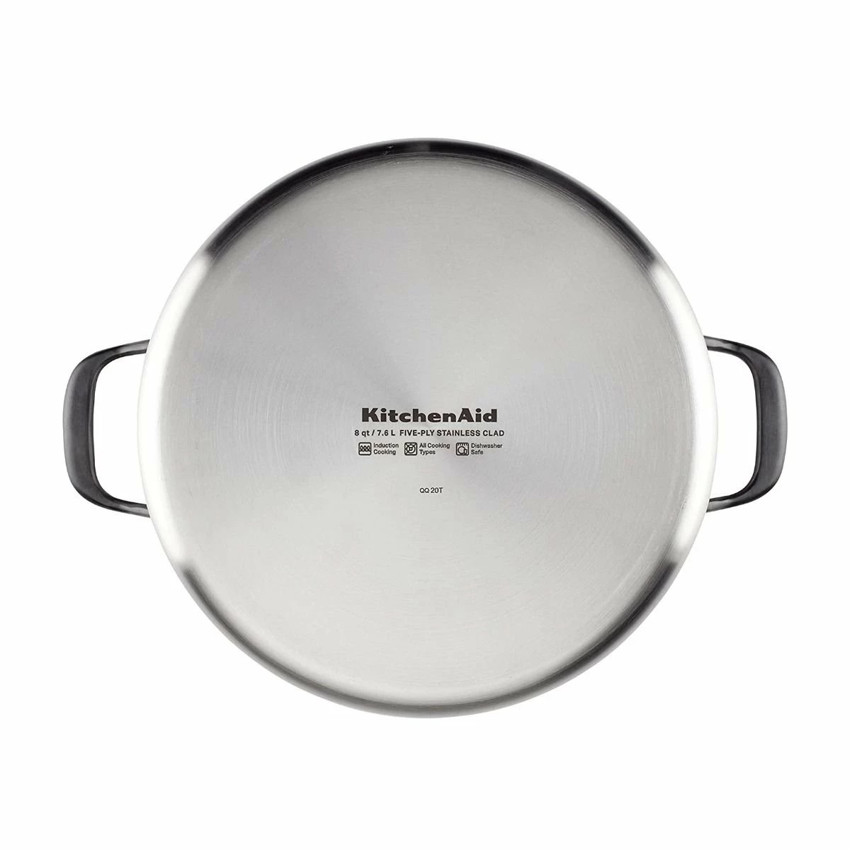 KitchenAid Non-Electrics KitchenAid 8 Qt. Stainless Steel 5-Ply Stockpot With Lid - Image 5