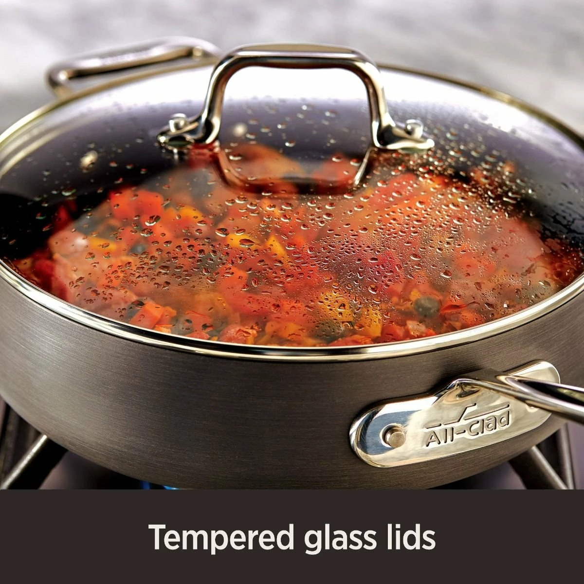 All-Clad HA1 Hard Anodized Nonstick Clear Tempered Glass Lids | 2-Pack 2 All-Clad HA1 Hard Anodized Nonstick Clear Tempered Glass Lids | 2-Pack - Image 2