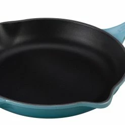 Le Creuset 9" Signature Enameled Cast Iron Skillet | Caribbean Blue