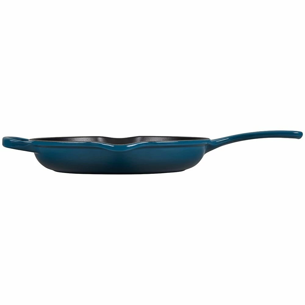 Le Creuset 10.25" Signature Enameled Cast Iron Skillet | Deep Teal 2 Le Creuset 10.25" Signature Enameled Cast Iron Skillet | Deep Teal - Image 2
