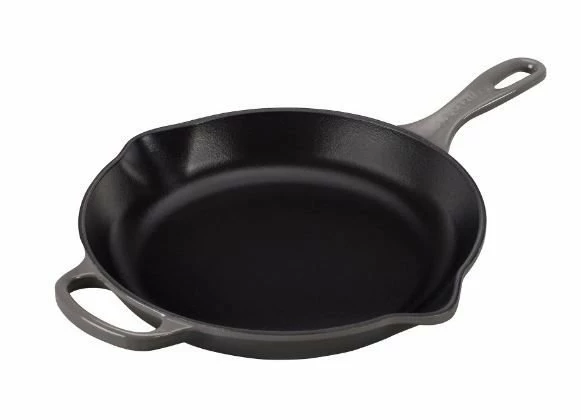 Le Creuset 10.25" Signature Enameled Cast Iron Skillet | Oyster Grey 1 Le Creuset 10.25" Signature Enameled Cast Iron Skillet | Oyster Grey