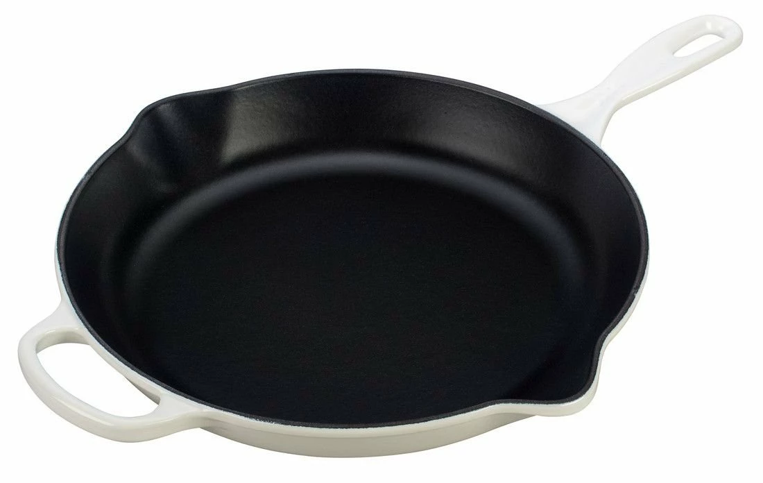 Le Creuset 11.75" Signature Enameled Cast Iron Skillet | White