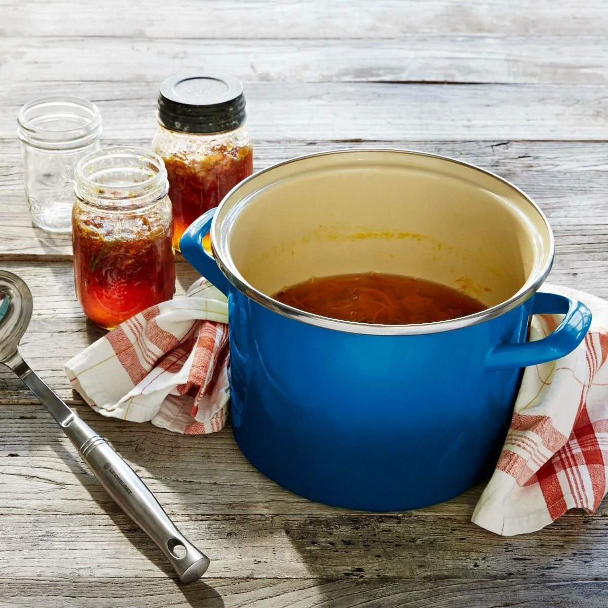 Le Creuset 10 Qt. Stock Pot | Marseille Blue - Image 2